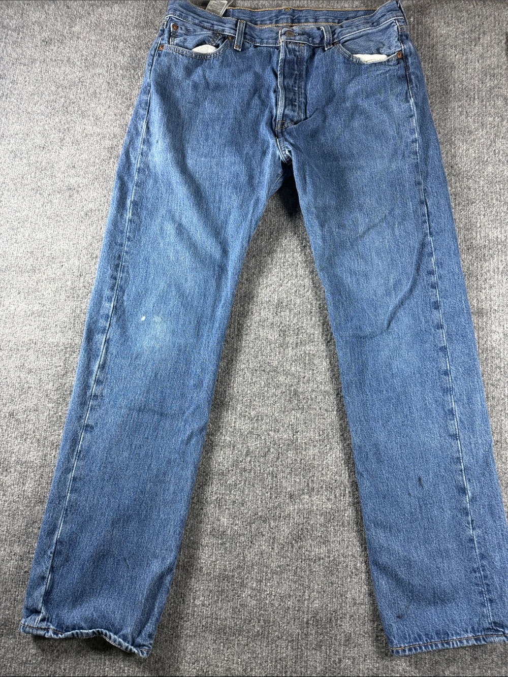 Levis 501 Jeans Men’s Blue Button Fly Denim Pant